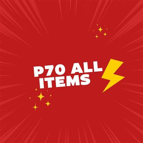 P70 Off All Items .